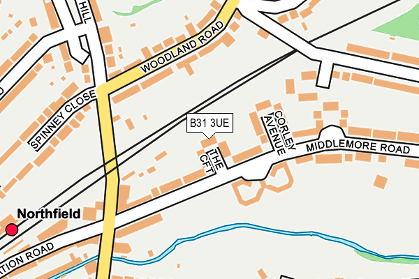 B31 3UE map - OS OpenMap – Local (Ordnance Survey)