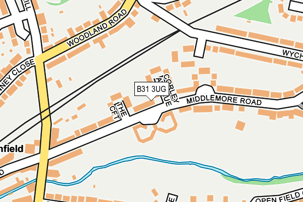 B31 3UG map - OS OpenMap – Local (Ordnance Survey)