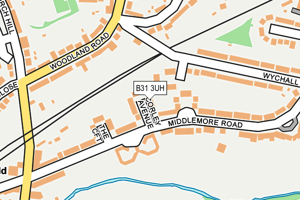 B31 3UH map - OS OpenMap – Local (Ordnance Survey)