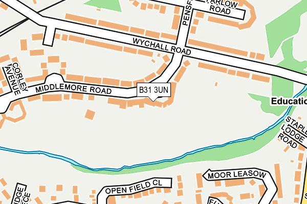 B31 3UN map - OS OpenMap – Local (Ordnance Survey)