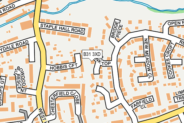 B31 3XD map - OS OpenMap – Local (Ordnance Survey)