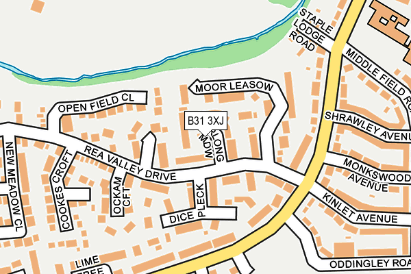 B31 3XJ map - OS OpenMap – Local (Ordnance Survey)
