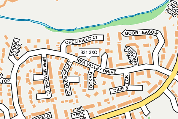 B31 3XQ map - OS OpenMap – Local (Ordnance Survey)