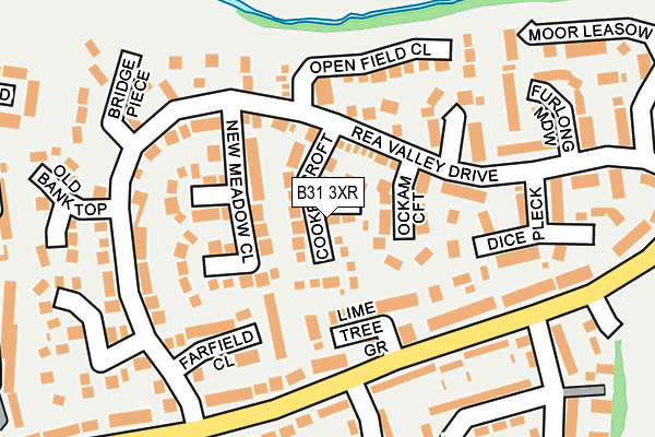 B31 3XR map - OS OpenMap – Local (Ordnance Survey)