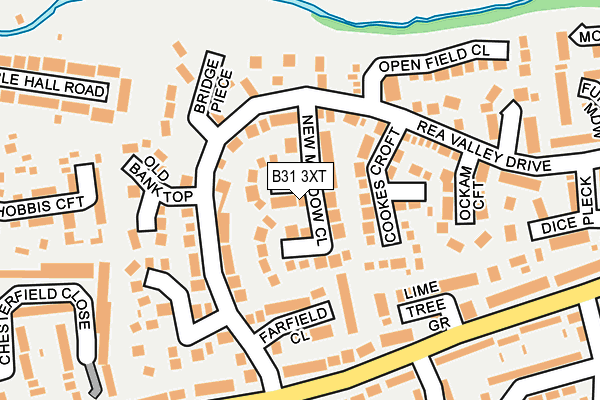 B31 3XT map - OS OpenMap – Local (Ordnance Survey)