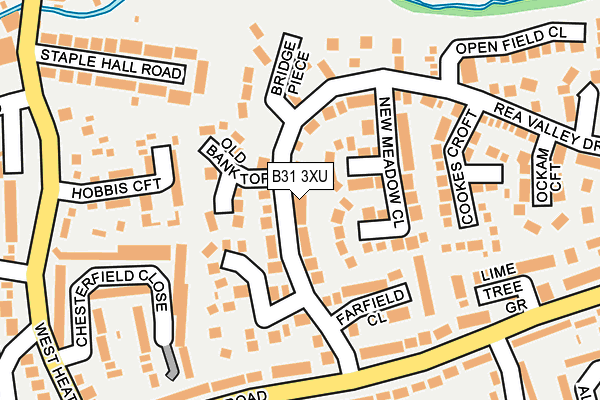 B31 3XU map - OS OpenMap – Local (Ordnance Survey)