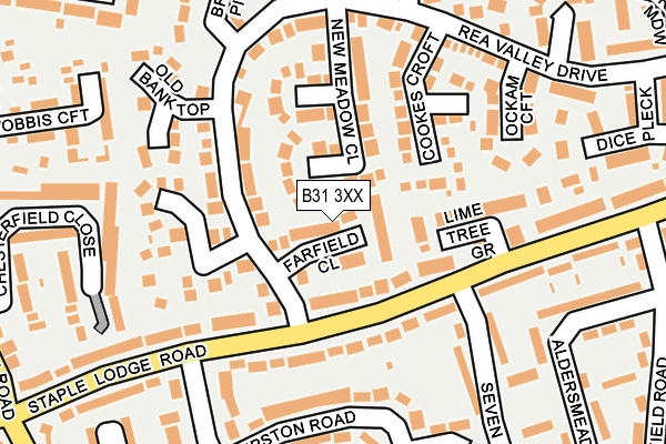 B31 3XX map - OS OpenMap – Local (Ordnance Survey)