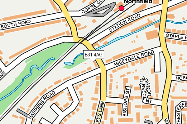 B31 4AG map - OS OpenMap – Local (Ordnance Survey)