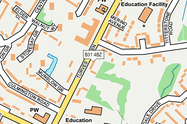 B31 4BZ map - OS OpenMap – Local (Ordnance Survey)