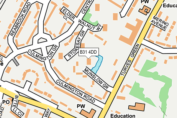 B31 4DD map - OS OpenMap – Local (Ordnance Survey)