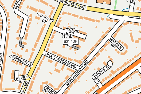 B31 4DF map - OS OpenMap – Local (Ordnance Survey)