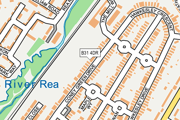 B31 4DR map - OS OpenMap – Local (Ordnance Survey)