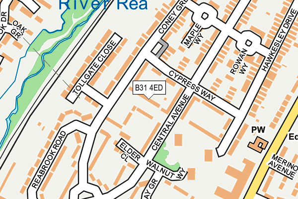 B31 4ED map - OS OpenMap – Local (Ordnance Survey)