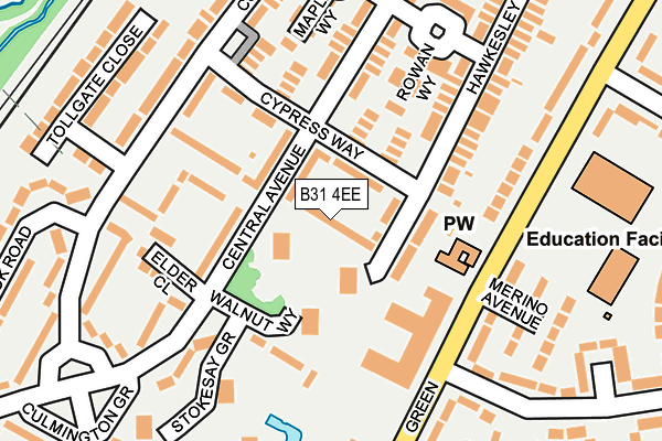 B31 4EE map - OS OpenMap – Local (Ordnance Survey)