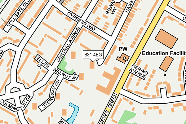 B31 4EG map - OS OpenMap – Local (Ordnance Survey)