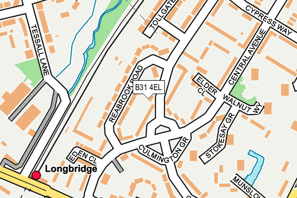 B31 4EL map - OS OpenMap – Local (Ordnance Survey)