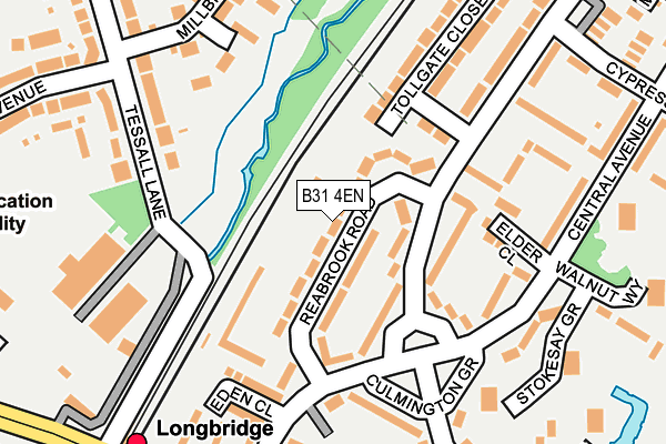 B31 4EN map - OS OpenMap – Local (Ordnance Survey)