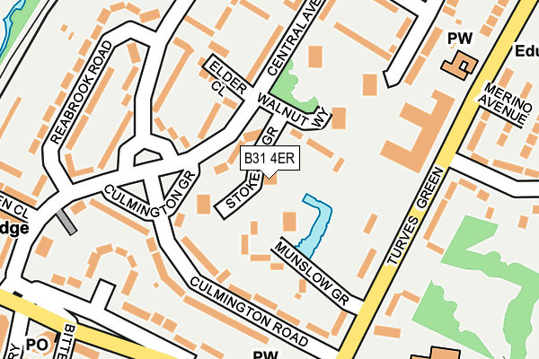 B31 4ER map - OS OpenMap – Local (Ordnance Survey)