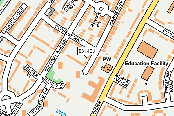 B31 4EU map - OS OpenMap – Local (Ordnance Survey)