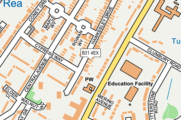 B31 4EX map - OS OpenMap – Local (Ordnance Survey)