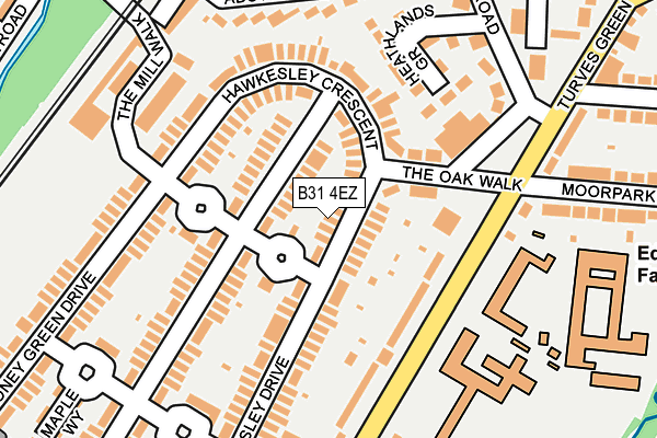 B31 4EZ map - OS OpenMap – Local (Ordnance Survey)