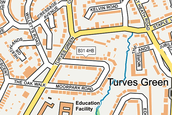 B31 4HB map - OS OpenMap – Local (Ordnance Survey)