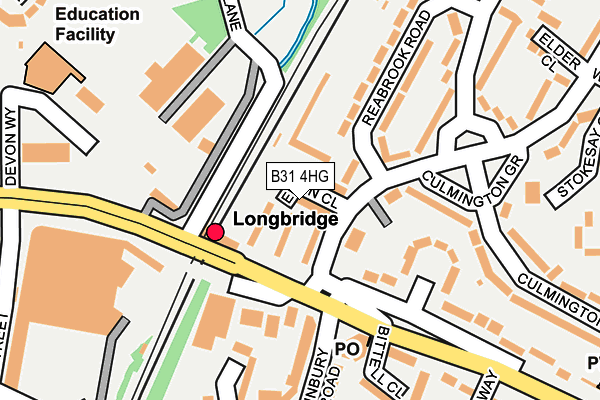 B31 4HG map - OS OpenMap – Local (Ordnance Survey)