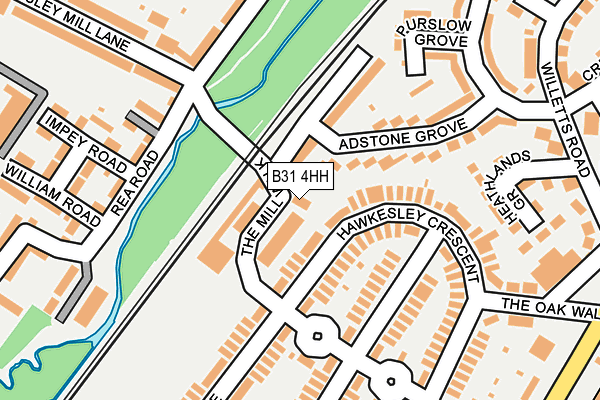 B31 4HH map - OS OpenMap – Local (Ordnance Survey)