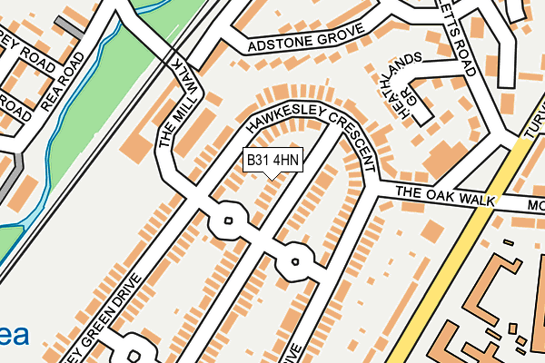 B31 4HN map - OS OpenMap – Local (Ordnance Survey)