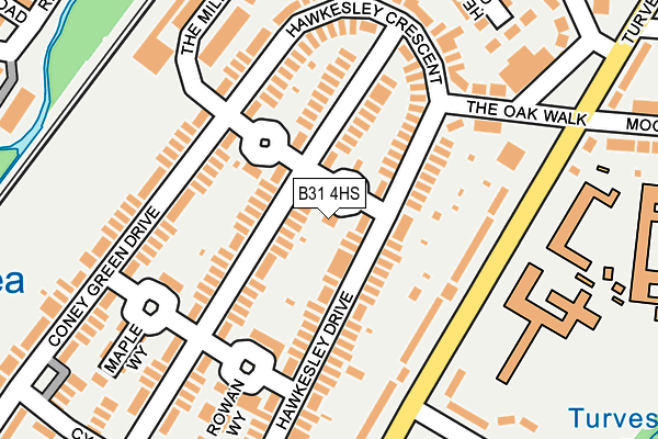 B31 4HS map - OS OpenMap – Local (Ordnance Survey)