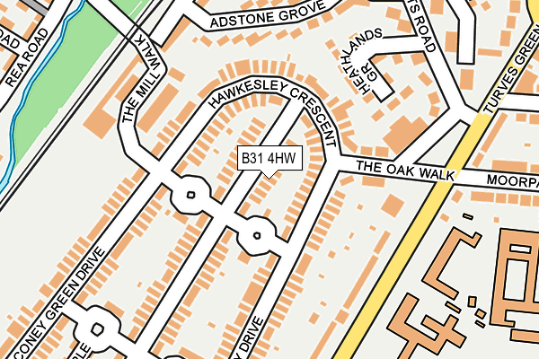 B31 4HW map - OS OpenMap – Local (Ordnance Survey)
