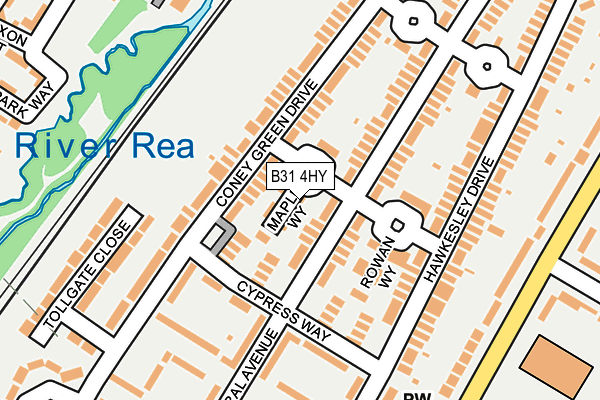 B31 4HY map - OS OpenMap – Local (Ordnance Survey)