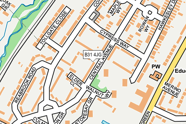 B31 4JG map - OS OpenMap – Local (Ordnance Survey)