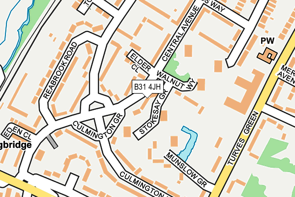 B31 4JH map - OS OpenMap – Local (Ordnance Survey)