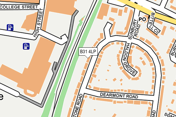B31 4LP map - OS OpenMap – Local (Ordnance Survey)