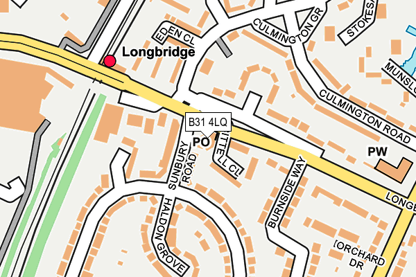 B31 4LQ map - OS OpenMap – Local (Ordnance Survey)