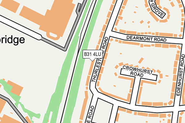 B31 4LU map - OS OpenMap – Local (Ordnance Survey)