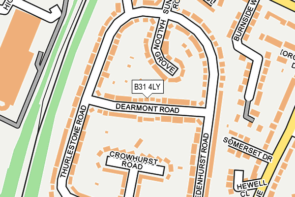 B31 4LY map - OS OpenMap – Local (Ordnance Survey)