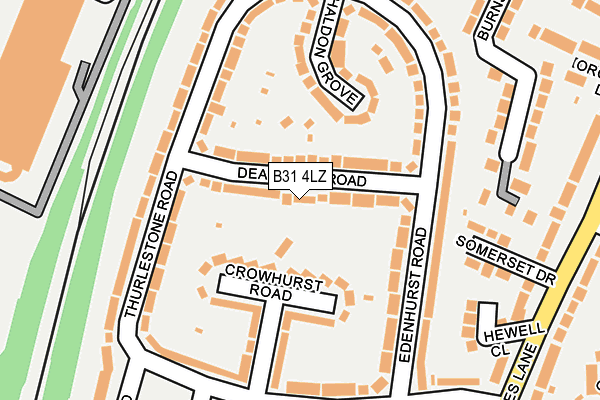 B31 4LZ map - OS OpenMap – Local (Ordnance Survey)