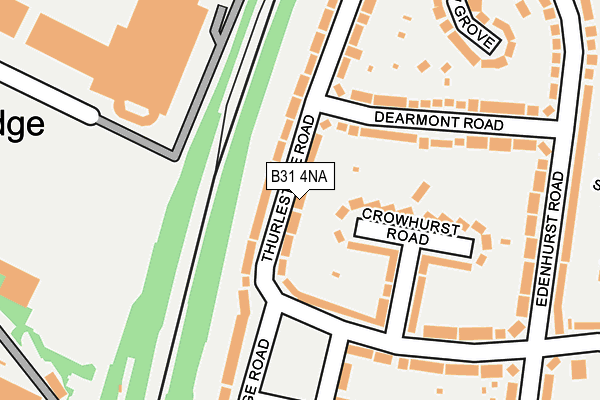 B31 4NA map - OS OpenMap – Local (Ordnance Survey)