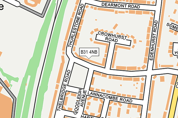 B31 4NB map - OS OpenMap – Local (Ordnance Survey)