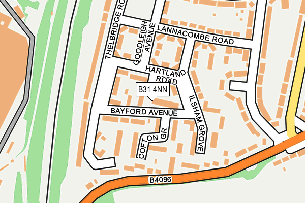 B31 4NN map - OS OpenMap – Local (Ordnance Survey)