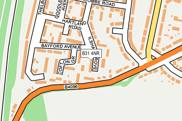 B31 4NR map - OS OpenMap – Local (Ordnance Survey)