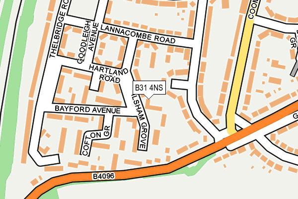 B31 4NS map - OS OpenMap – Local (Ordnance Survey)