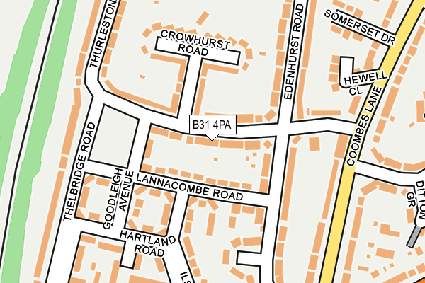 B31 4PA map - OS OpenMap – Local (Ordnance Survey)