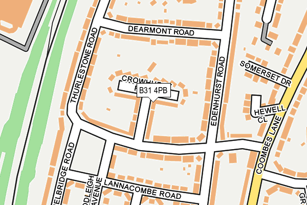 B31 4PB map - OS OpenMap – Local (Ordnance Survey)