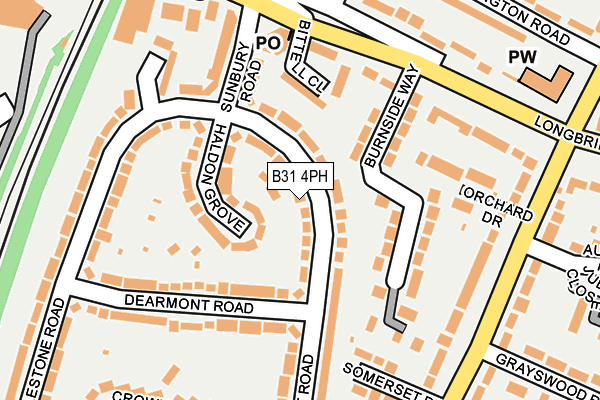 B31 4PH map - OS OpenMap – Local (Ordnance Survey)