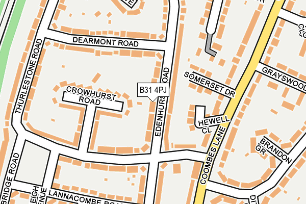 B31 4PJ map - OS OpenMap – Local (Ordnance Survey)