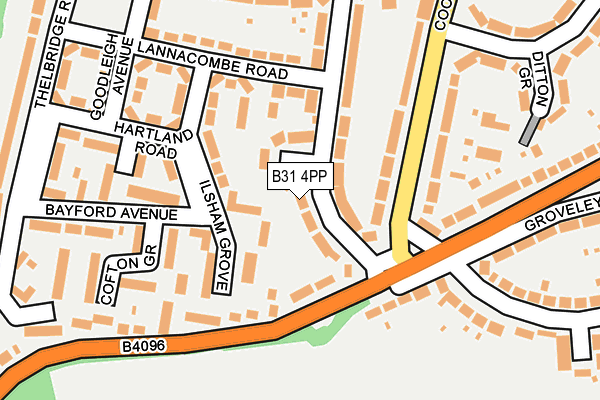 B31 4PP map - OS OpenMap – Local (Ordnance Survey)