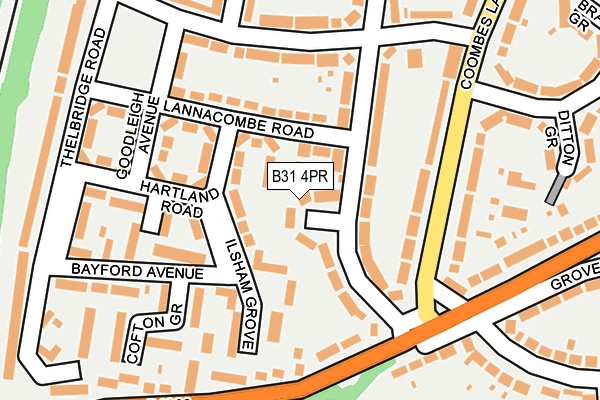 B31 4PR map - OS OpenMap – Local (Ordnance Survey)